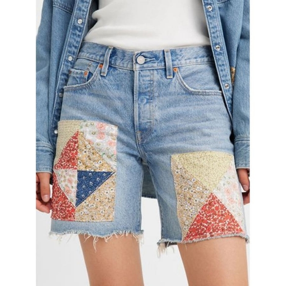 Levi's Pants - Levi's 501 90s Quilt Jean Shorts
